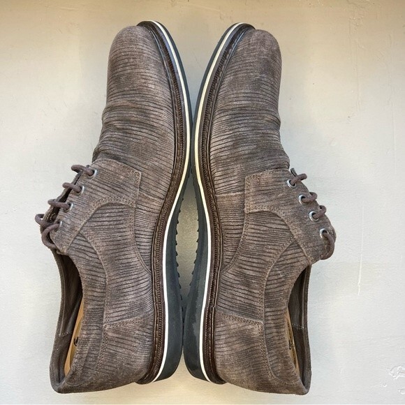 Frederic by Lloyd Germany Brown Corduroy Look Lace Up Shoe Men UK 8.5 US 9 - 9.5